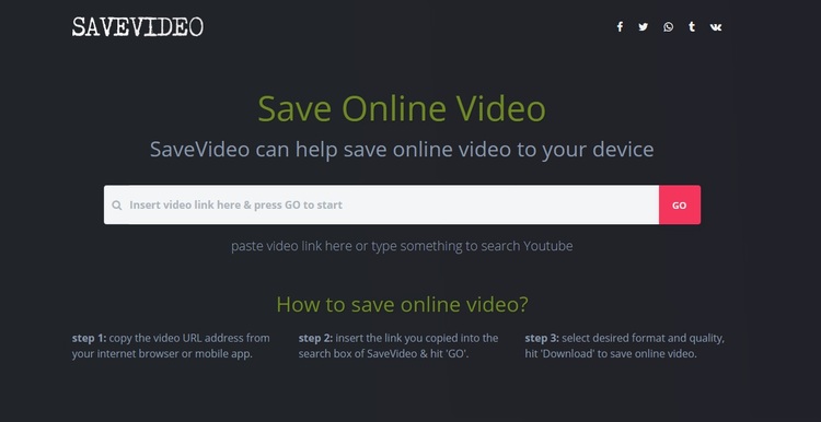Save video
